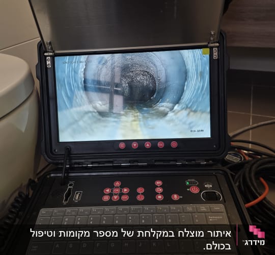 מכשיר צילום צנרת עם תצוגת מסך